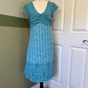 Athleta Dhara Bali Blue Dress Sz M